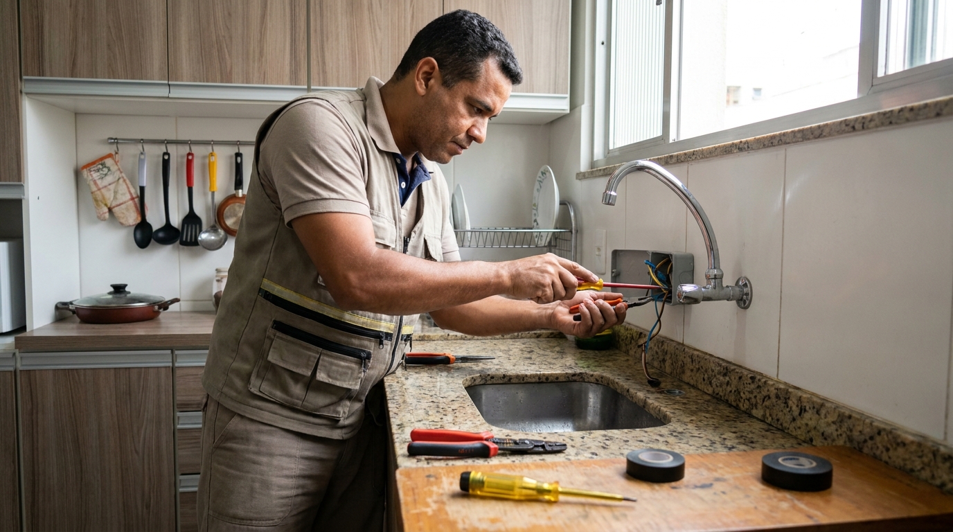 Instalação em Cozinha ou Área Gourmet em Jaboatão dos Guararapes‑PE